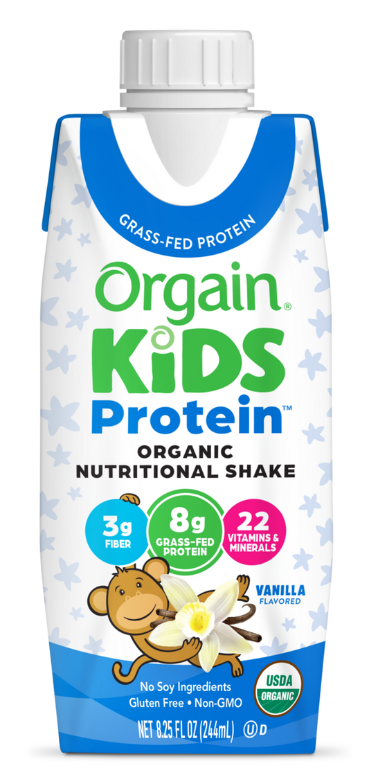 Kids Protein Organic Nutrition Shake Vanilla Single Serving Pack
