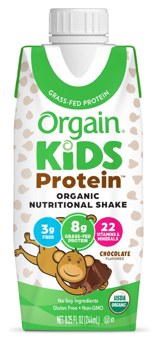 Kids Protein Organic Nutrition Shake Chocolate Single Serving Pack